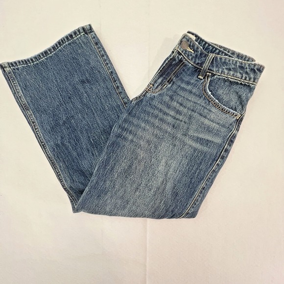 Hollister Denim - Hollister Low Rise Baggy Jeans Womens 10R W30 Blue Wide Leg Denim 100% Cotton Y2